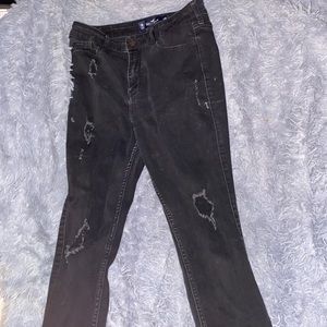 Black ripped jeans